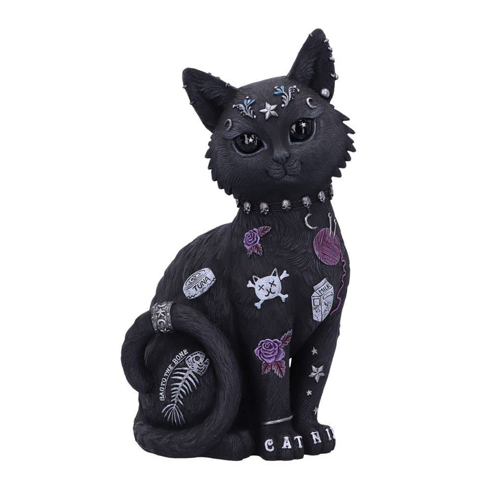 Nemesis Now Bad to The Bone Katzenfigur, 22 cm, Schwarz, B5887V2 22 cm Schwarz, 22 cm Schwarz