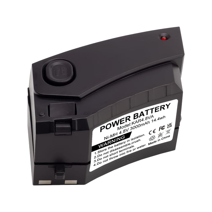 3000mAh 4,8V NI-MH Akku für Kärcher K55, K55 Pet, K55 Plus, K65 Plus, KB5, KC55 Akkubesen - Ersatz f