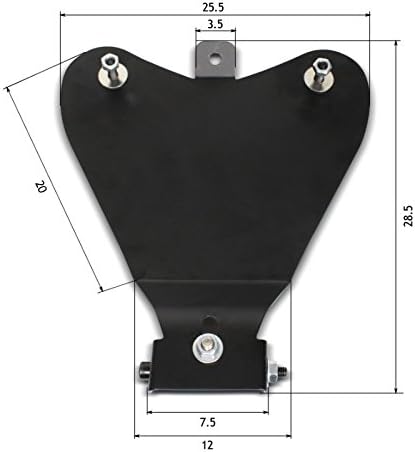 Grundplatte für Bobber-Solositze mit Barrel-Federn für Chopper/Custombike Special Springer Special S