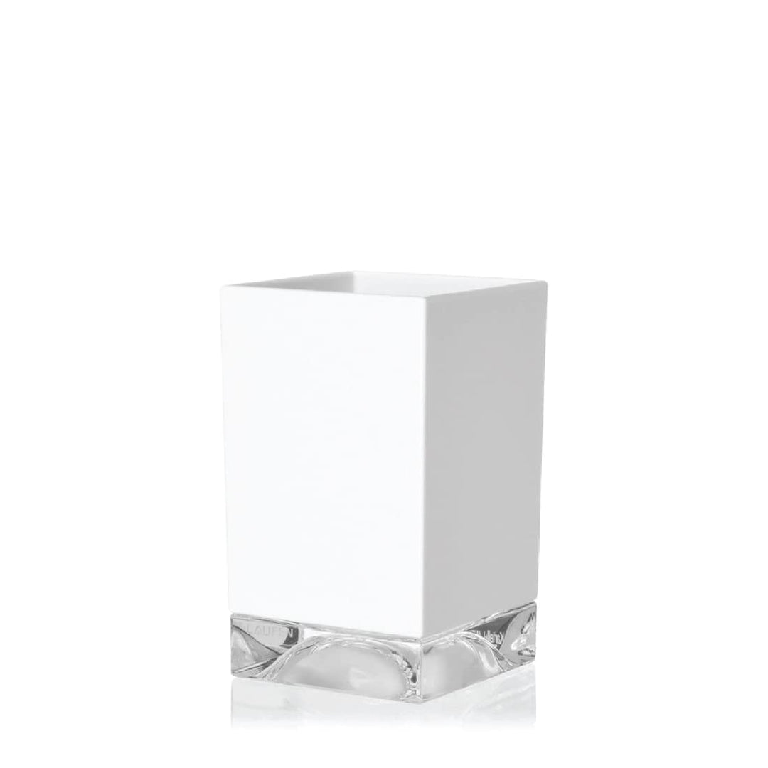 Kartell Boxy Zahnbürstenhalter, Plastik, Weiss, 7 x 7 x 12 cm Porta spazzolino Bianco, Porta spazzol