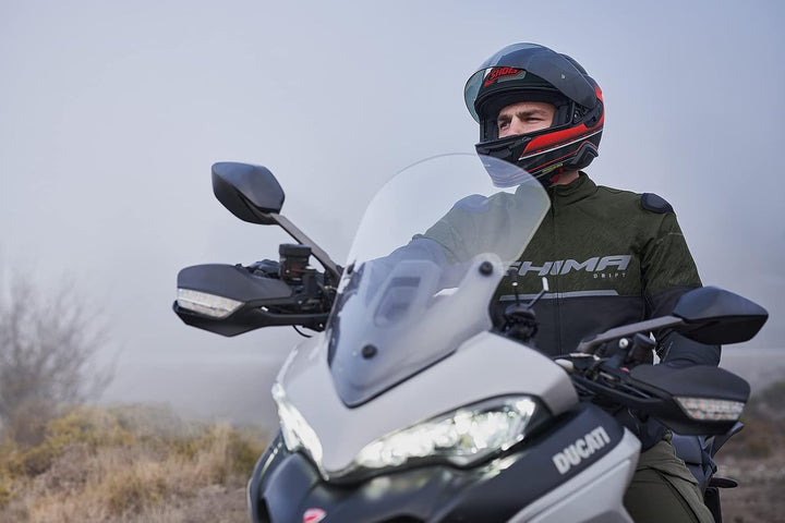 SHIMA DRIFT Motorradjacke Herren | Leichte, Atmungsaktive Sommer Mesh Motorcycle Stadt Textiljacke M