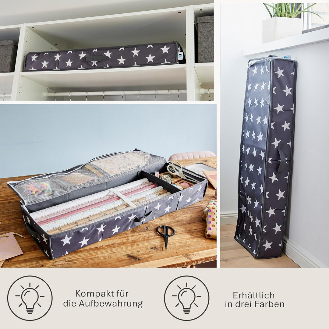 LOVE IT STORE IT Tasche für Geschenkpapier Aufbewahrung - Hochwertiger Geschenkpapier Organizer - Mi