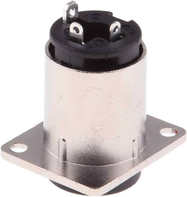 perfk 4 Pieces 6.35mm 1/4inch Instrumenten-Einbaubuchse Klinkenstecker Klinken Buchse aux Audio Adap