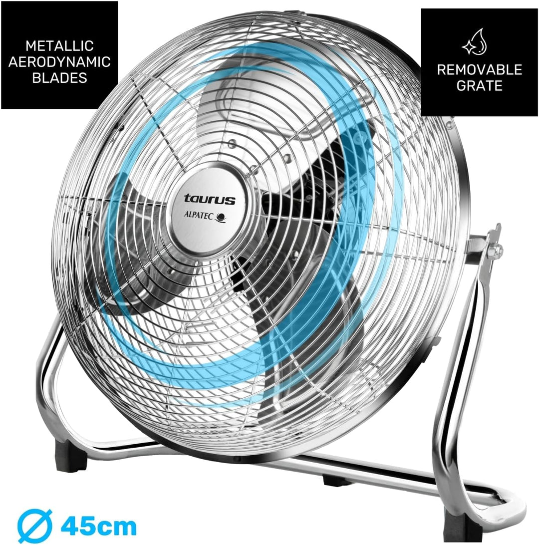 Taurus Alpatec Luftsprudler SIROCCO 18, 944656, 120 W, 45 cm Durchmesser, Chrom