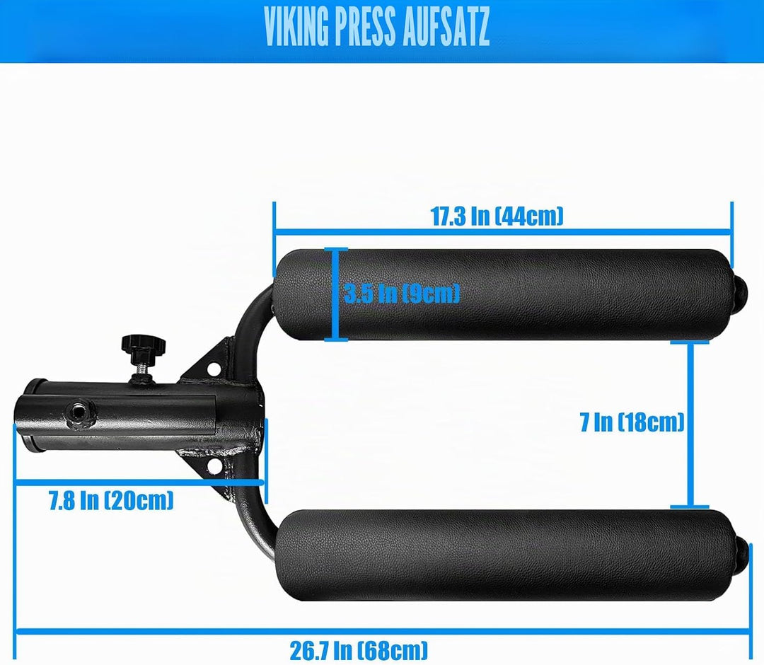 KORIKAHM Viking Press Landmine Griff für 5,1 cm olympische Langhantel, T-Bar Row Attachment Core Str