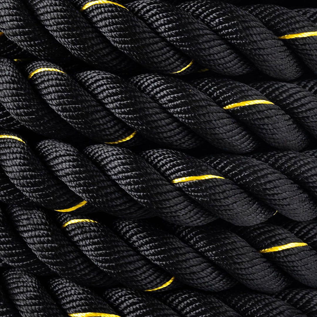 FIZYO Battle Rope 9 m – Trainingsseil Fitness für Functional Training | Robustes Fitness Seil mit Um