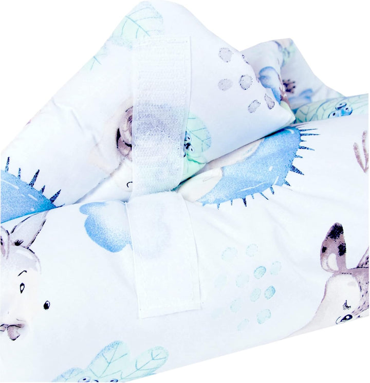 Babylux Einschlagdecke BABYHÖRNCHEN 75 x 75 cm Baby Neugeborene Erstausstattung (122. Igel&RehBFF),