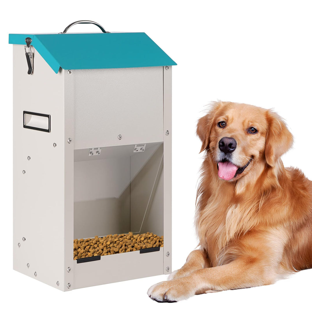 Verzinkte Schwerkraft Futterspender für Hunde, Rasse Hundefutterspender für Hunde, 7.5lbs Outdoor Ha