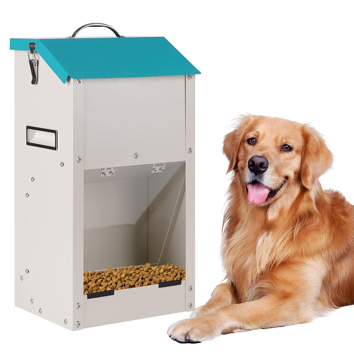 Verzinkte Schwerkraft Futterspender für Hunde, Rasse Hundefutterspender für Hunde, 7.5lbs Outdoor Ha