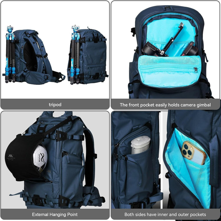 Summit 40L–50L Wasserdichter Rucksack – Kameratasche-Set mit Einsatz für DSLR/SLR/Spiegellose Kamera