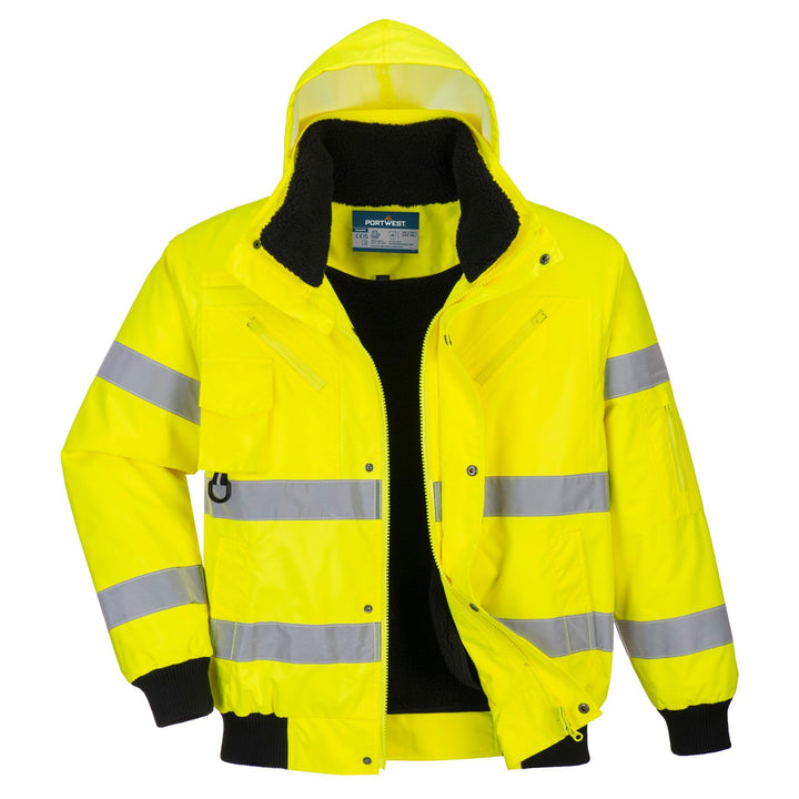 Portwest 3-in-1 Warnschutz-Pilotjacke, Grösse: L, Farbe: Gelb, C467YERL L lemontree, L lemontree
