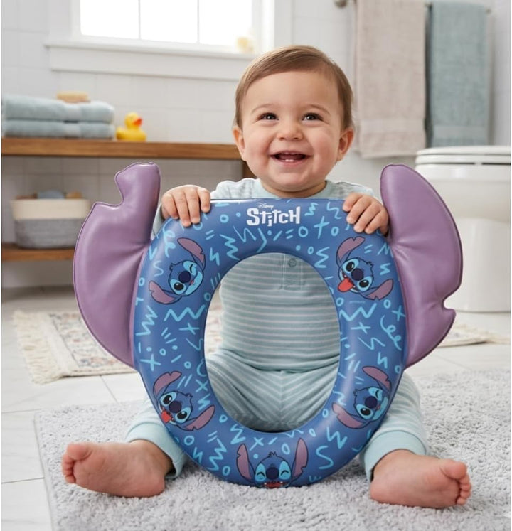 Toilettensitz Stitch für Kinder, universell, Disney, 38 x 34 cm, ergonomisch, bequem und sicher, lei