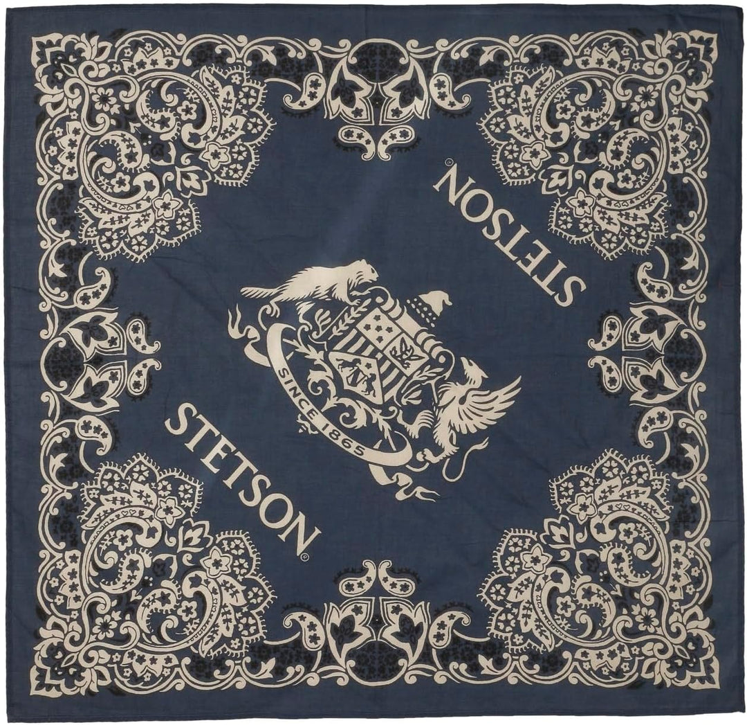 Stetson Paisley Bandana - Kopftuch aus 100% Baumwolle - Bandana mit klassischer Musterung - Für alle