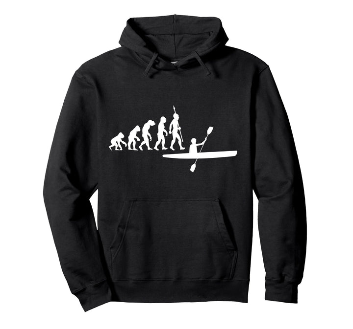 Kayak Kanu Kajak Paddeln Kayaker Evolution Lustig Kanuten Pullover Hoodie