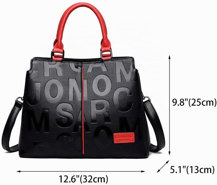 BUKESIYI Damen Tasche Umhängetasche Handtasche Frauen Klein Schultertasche Weekender Lack PU Leder C