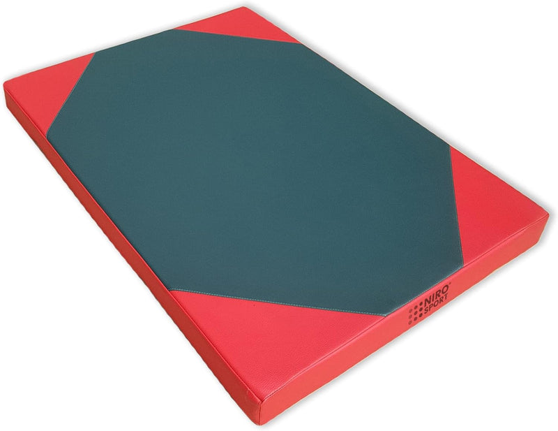 NiroSport Turnmatte 100 x 70 x 8 cm Gelb/Blau RG 25 Weichbodenmatte Matte Gymnastikmatte Fitnessmatt