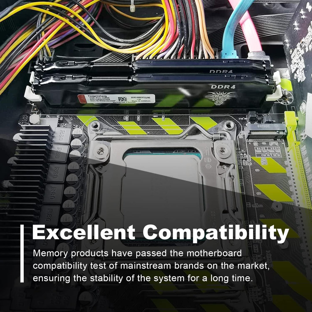 DDR4 2666MHz 16GB Kit (8GBx2) Desktop RAM PC4-21300 UDIMM Non-ECC Unbuffered 1.2V 288-Pin CL19 PC Co