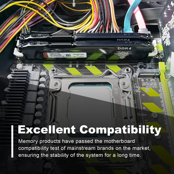 DDR4 2666MHz 8GB Desktop RAM PC4-21300 UDIMM Non-ECC Unbuffered 1.2V 288-Pin CL19 PC Computer Memory