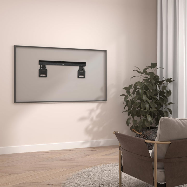 Maclean MC-481 Ultraflache TV Wandhalterung für 37-80" Flach & Curved Fernseher bis zu 75kg Max. VES