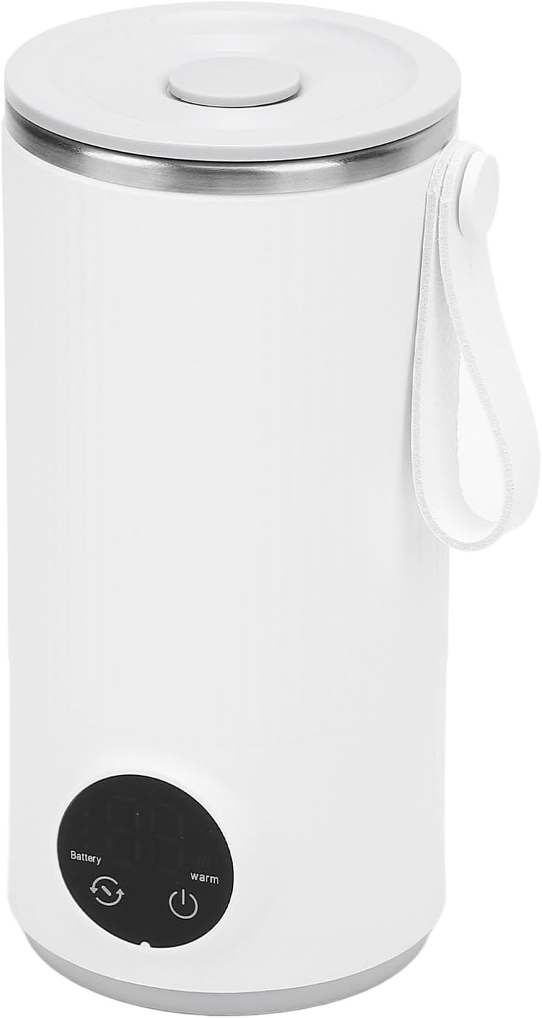 Reise-Wasserkocher, Kabellos, 6000 MAh, Wiederaufladbar, Tragbar, Camping-Wasserkocher, 400 Ml, Edel