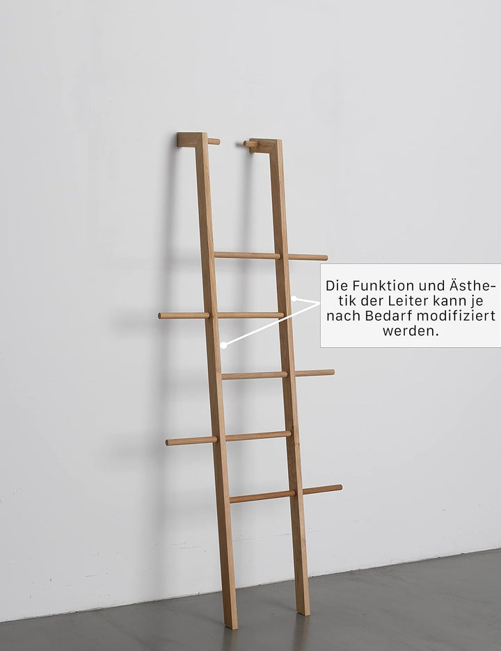 Kleiderleiter & Kleiderständer Holz, Handtuchleiter & Handtuchhalter aus Massivholz, Designer Holzle