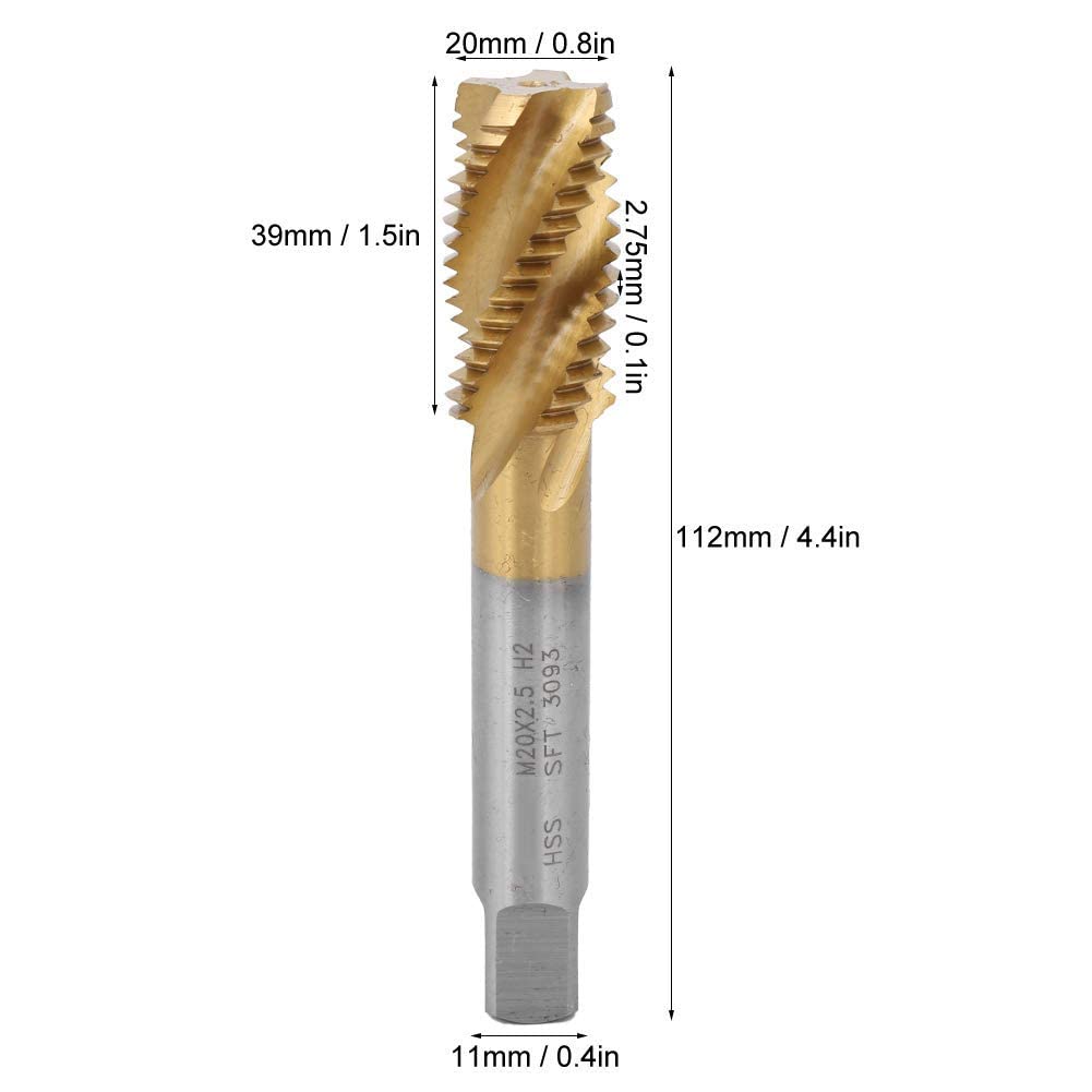 Spiralgewindebohrer HSS-Gewindebohrer Kobalthaltiger Spiralgewindebohrer M20 × 2,5 Mm Zur Verarbeitu