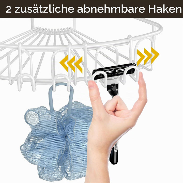 Orimade Eckablage Duschablage ohne Bohren SUS304 Edelstahl, Selbstklebend Duschregal Duschkörbe Rost