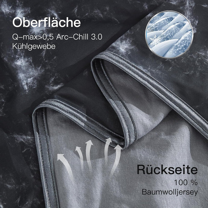 Elegear Kühldecke 2in1 Selbstkühlende Decke, Japanische Arc-Chill 3.0 Q-Max>0,5 leichte Sommerdecke