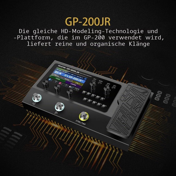 Valeton Gitarren Bass Effektpedal Multi-Effekte Prozessor Guitar Bass Amp Modeling IR Cabinets Simul