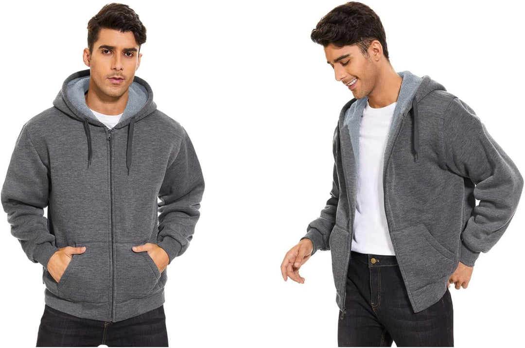 igeekwell Sweatjacke Herren mit Kapuze Winter Hoodie Dick Fleecejacke Herren Gefütterte Fleece Kapuz
