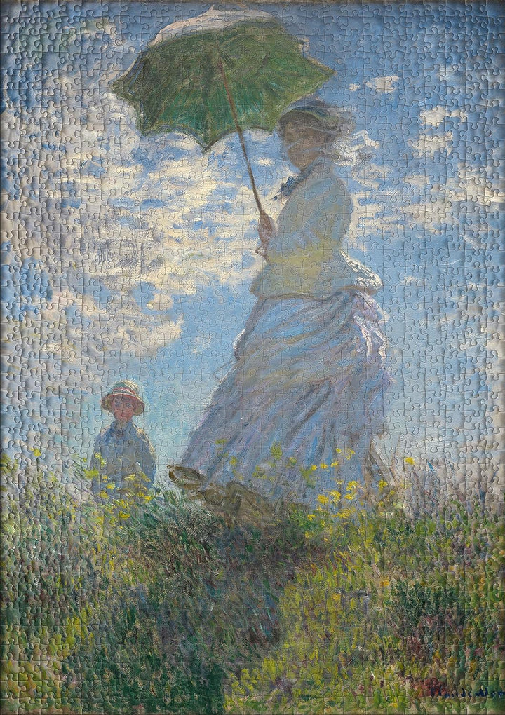 Ulmer Puzzleschmiede - Puzzle Claude Monet, Spaziergang - Gemälde & Kunst als klassisches 1000 Teile