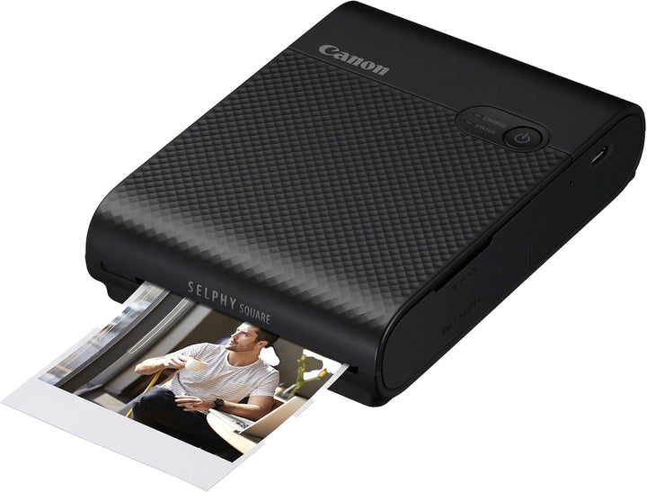 Canon SELPHY SQUARE QX10 Mini Fotodrucker mobil tragbar unterwegs (quadratischer Druck 6,8 x 6,8cm m