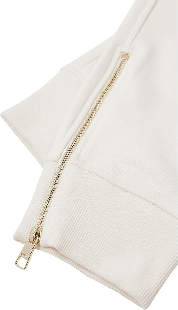 BOSS Damen C_ecargo Jersey-Trousers, Open White