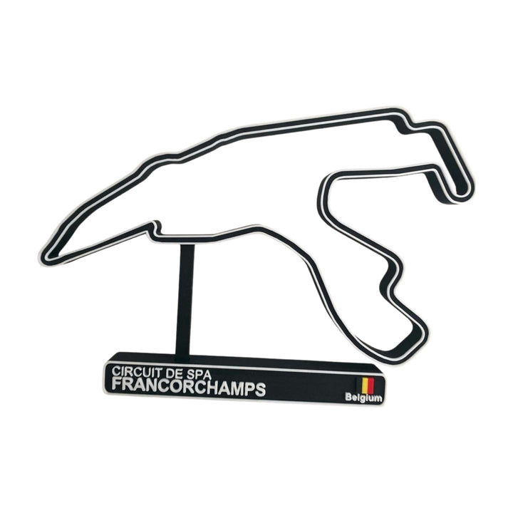 Spa-Rennbahn, 3D-Modellbau der Rennstrecke von F1, Auto-Dekoration