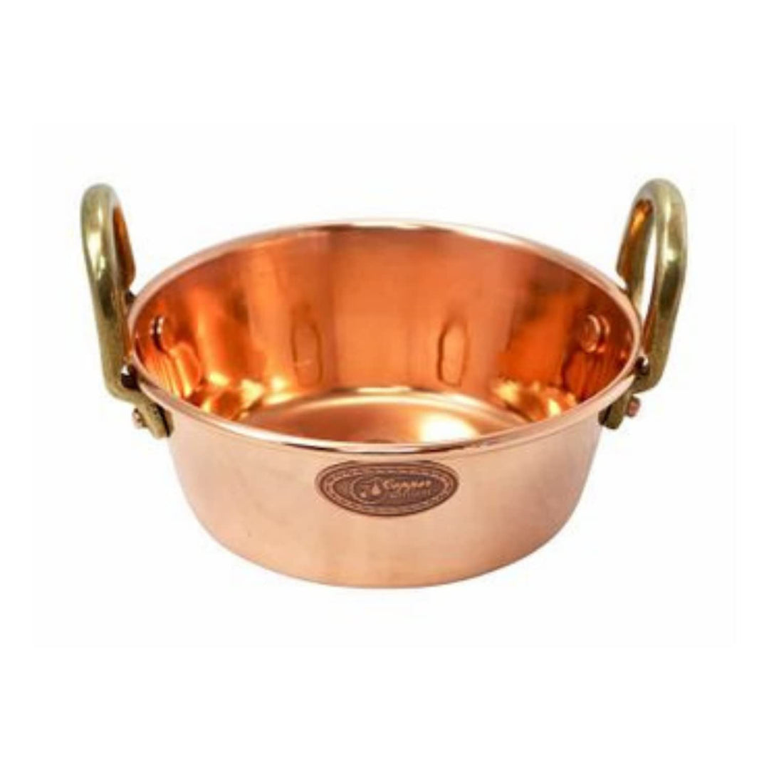 CopperGarden Sossen- & Marmeladentopf 1,2 Liter I Kochtopf aus Kupfer mit 16 cm Durchmesser I handli