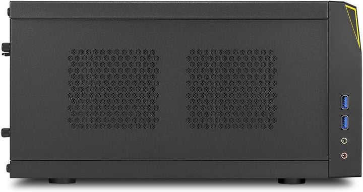 Sharkoon Shark Zone C10 PC-Gehäuse (Mini-ITX, 1x 5,25 extern, 1x 2,5 Zoll/3,5 Zoll intern, 2x USB 3.