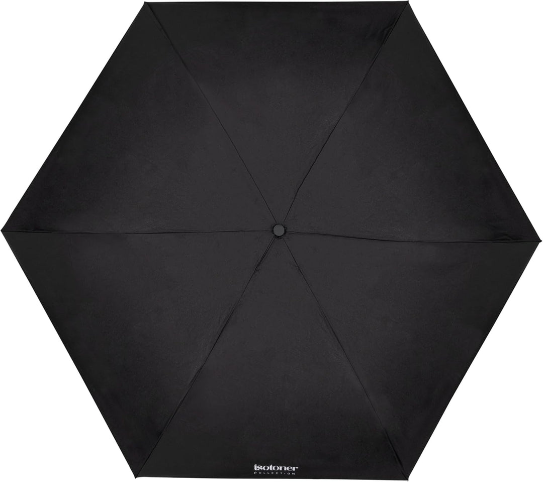 Isotoner Regenschirm Damen X-tra, stabil, automatisches Öffnen und Schliessen, Schwarz, one size, Sc