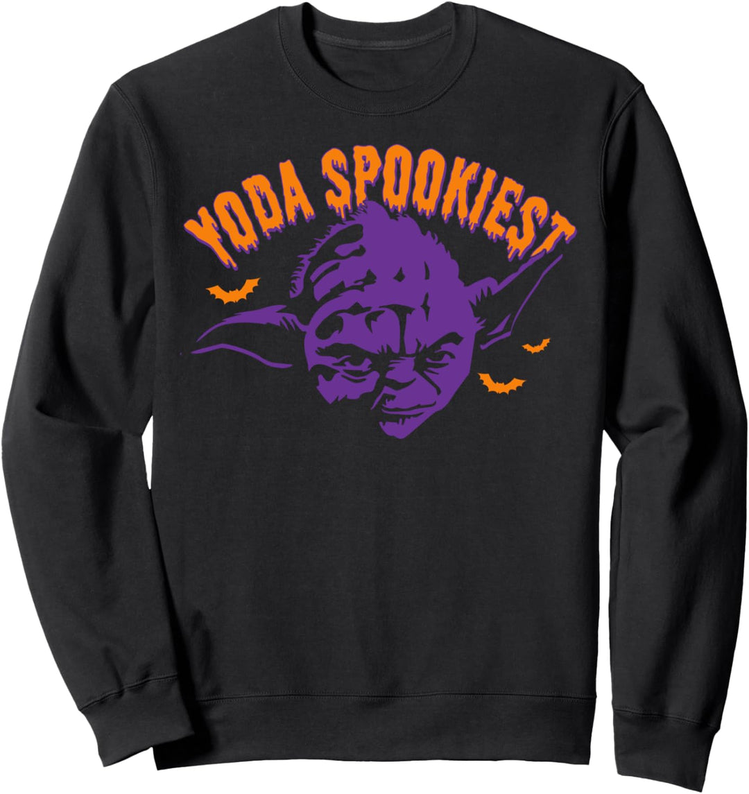 Star Wars Halloween Purple Yoda Spookiest Sweatshirt