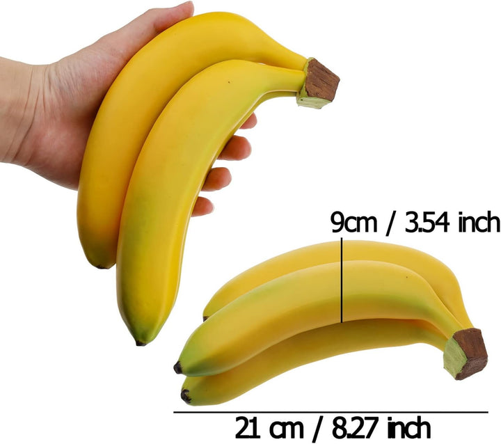 Woration Realistisch Lebensecht Künstlich Banane Strauss Simulation Obst Dekorativ Gefälschte Lebens