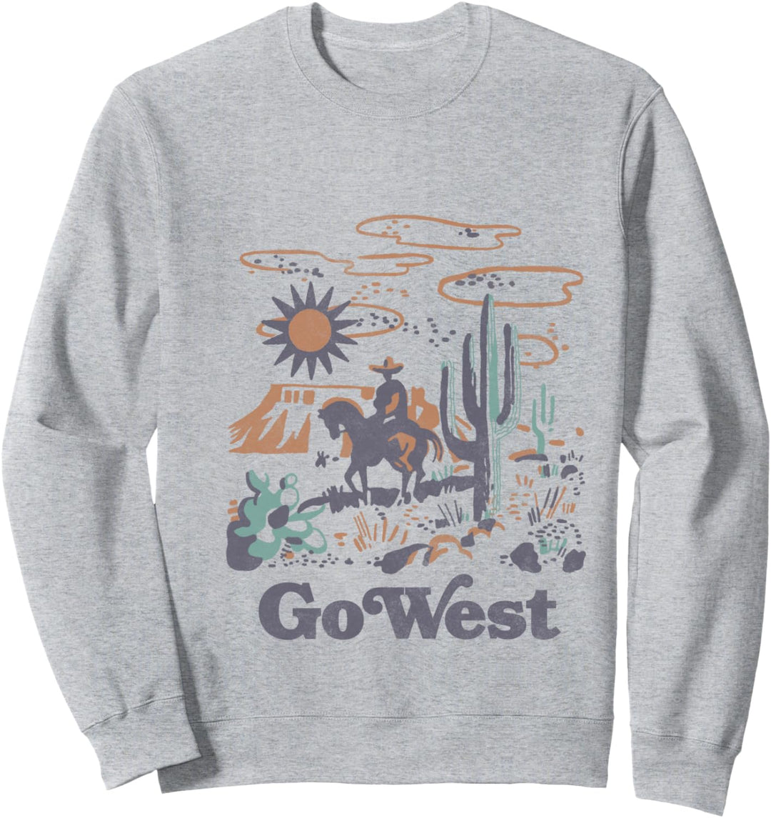 Trendy Go West Landscape Sweatshirt