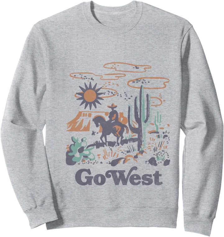 Trendy Go West Landscape Sweatshirt