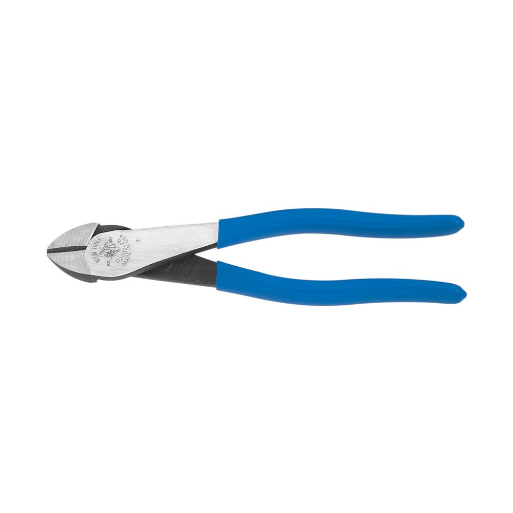 KLEIN TOOLS Robuster Diagonal-Elektronikseitenschneider, hohe Hebelwirkung, 20,5 cm, Seitenschneider