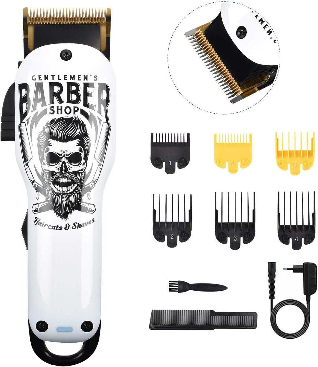 BESTBOMG Haarschneidemaschine Profi Graffiti Haarschneider Herren Haartrimmer Bartschneider Barttrim
