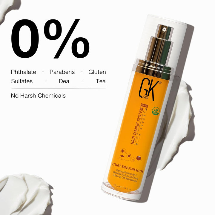GK HAIR Global Keratin CurlsDefineHer (3.4 fl oz / 100ml) Curl Defining Cream Curl Activator/Moistur