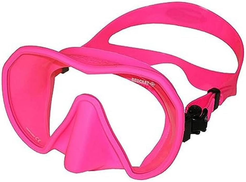 BEUCHAT Unisex-Adult Maxlux S Diving Mask Einheitsgrösse pink/rosa, Einheitsgrösse pink/rosa