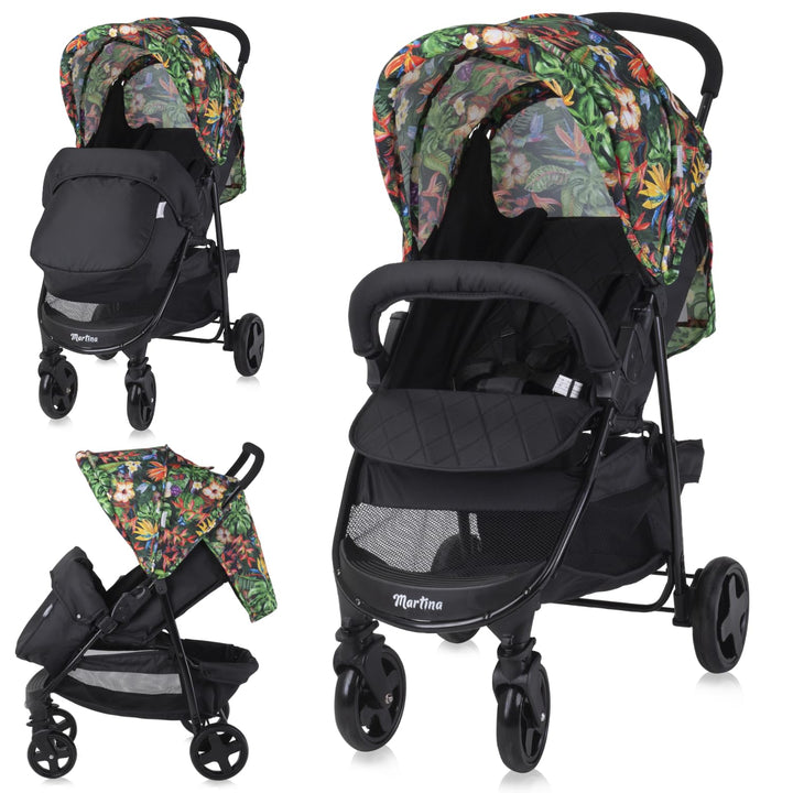 Lorelli Kinderwagen Martina, Reisebuggy, Baby Buggy klein zusammenklappbar, leicht, nur 7,5 kg, komp