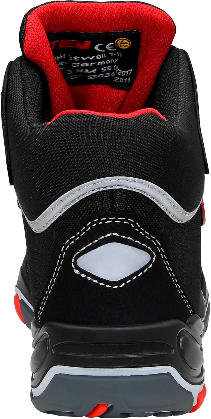 ELTEN Sicherheitsschuhe Sander ESD S3, Herren, Sportlich, Leicht, Schwarz, Kunststoffkappe Unisex Si