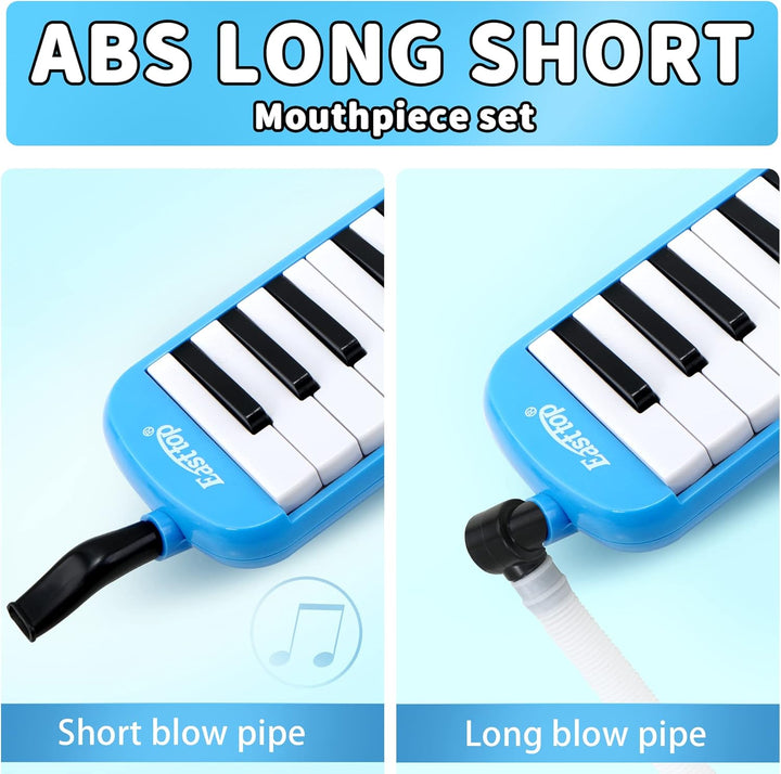 East top 32-Tasten Melodica, Professioneller Mund Melodica Keyboard Orgel, Blau BM32K-blue, BM32K-bl