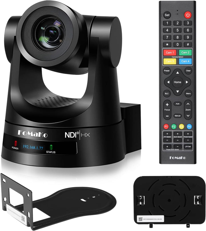 FoMaKo 30x NDI PTZ Kamera mit 3G-SDI/HDMI/IP, 30x optischer Zoom, FHD 1080P 60 IP Live Streaming PTZ