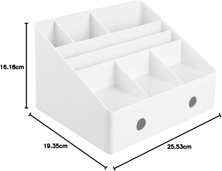 iDesign 42011EU Linus Schreibtisch Organizer mit Schubladen, weiss, Organizer mit Schubladen